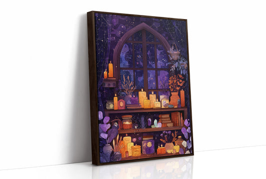 Midnight Spells Behind Arched Glass