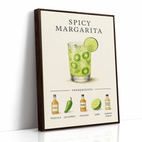 Spicy Margarita Cocktail Recipe Print