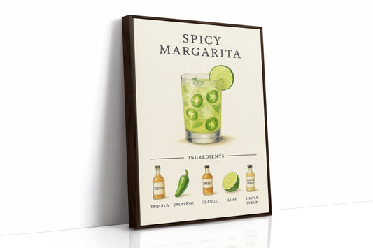 Spicy Margarita Cocktail Recipe Print