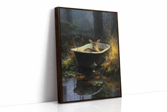 Fawn Finds Sanctuary At Dusk