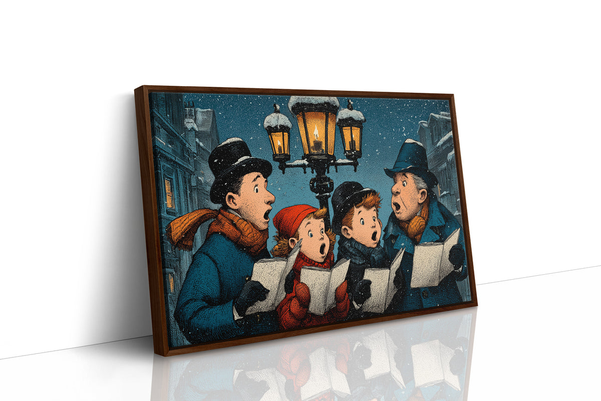 Carolers Hitting the High Note, Barely
