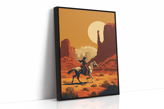 Lone Rider Chases Desert Gold