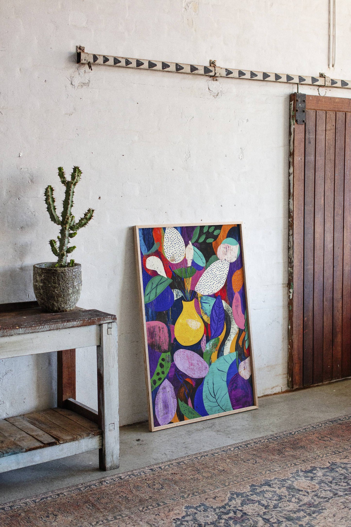 Yellow Vase Dances With Color