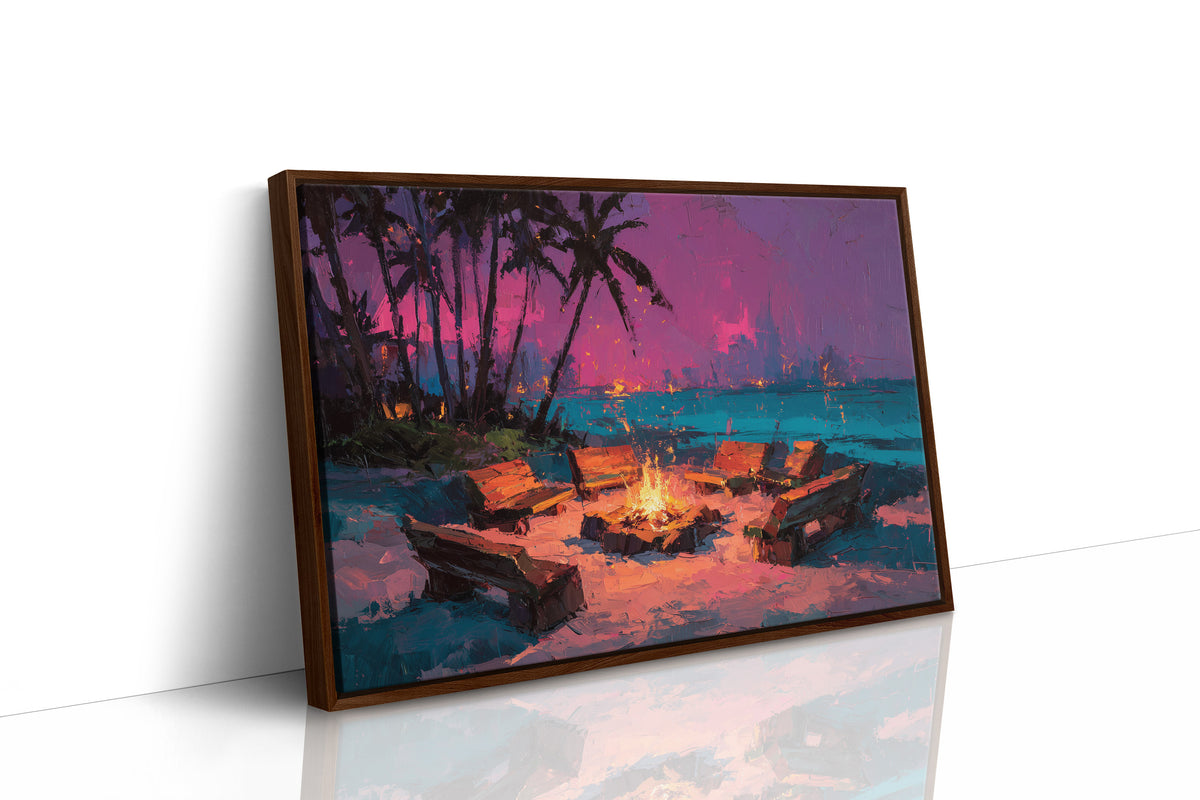 Beach Bonfire, Everyone Ran for S'mores