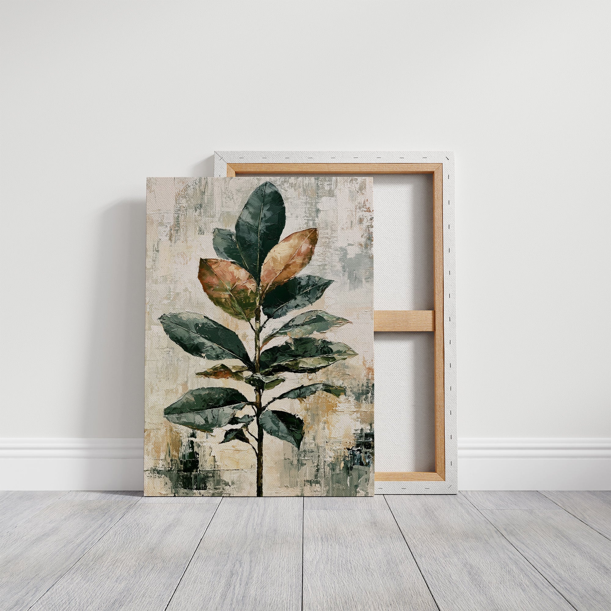 Tall Magnolia Branch, Warm Neutrals