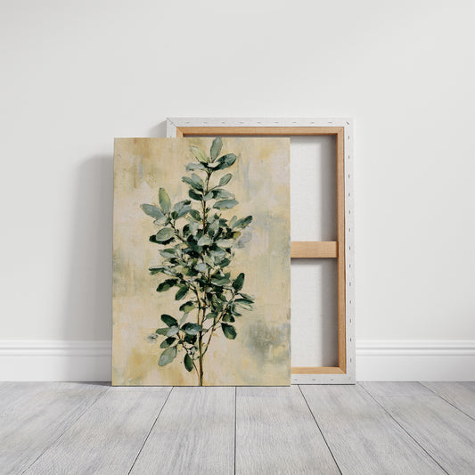 Eucalyptus Sprig on Golden Cream