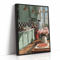 He Cooks, the Peonies Watch