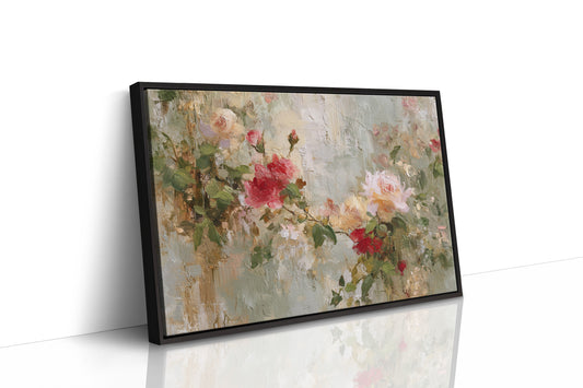 Petals Paint the Silent Wall