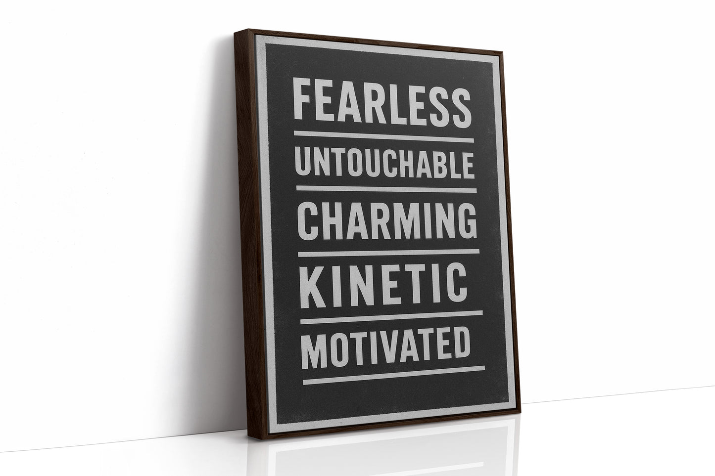 Fearless Motivated Kinetic Bold Text Art