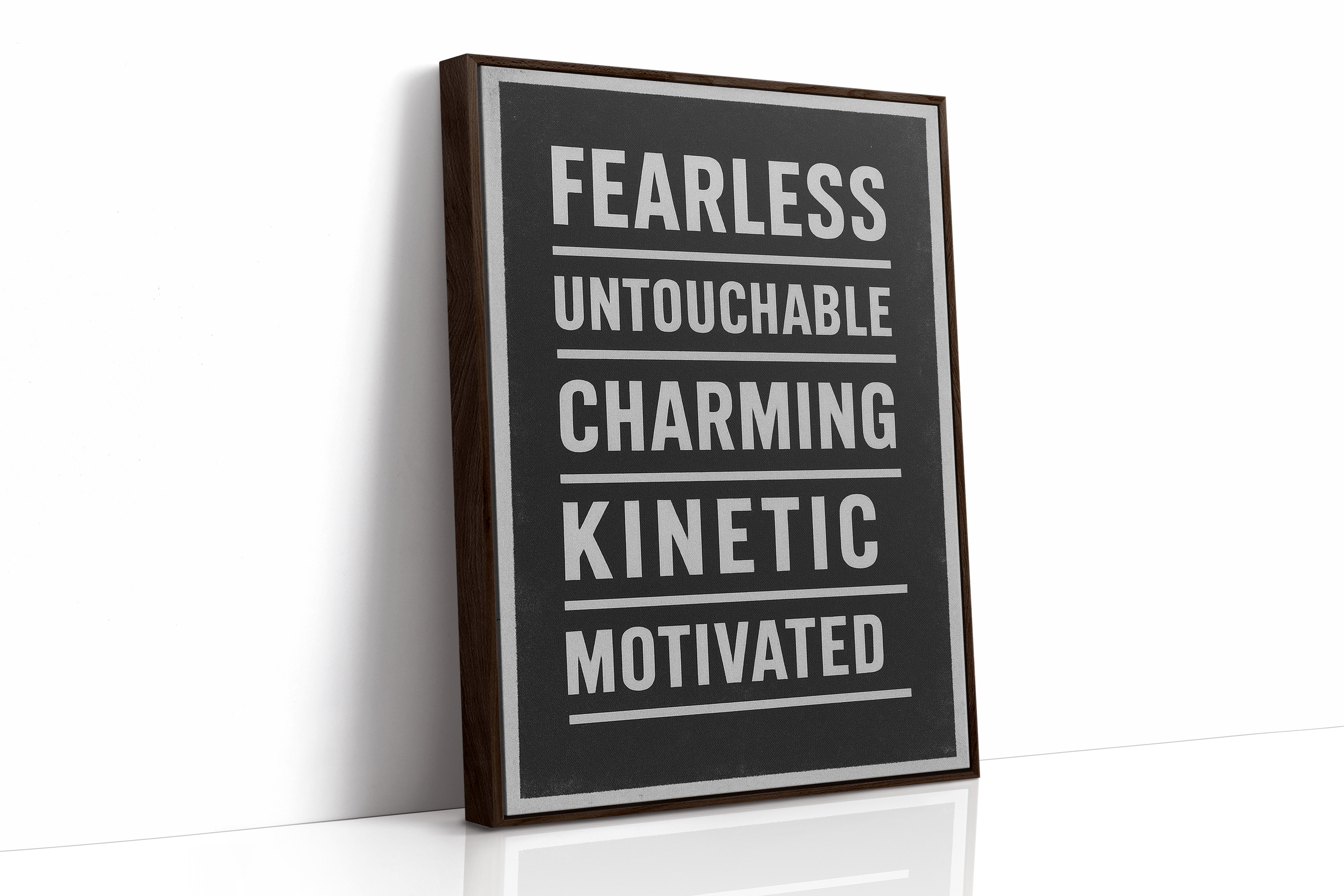 Fearless Motivated Kinetic Bold Text Art