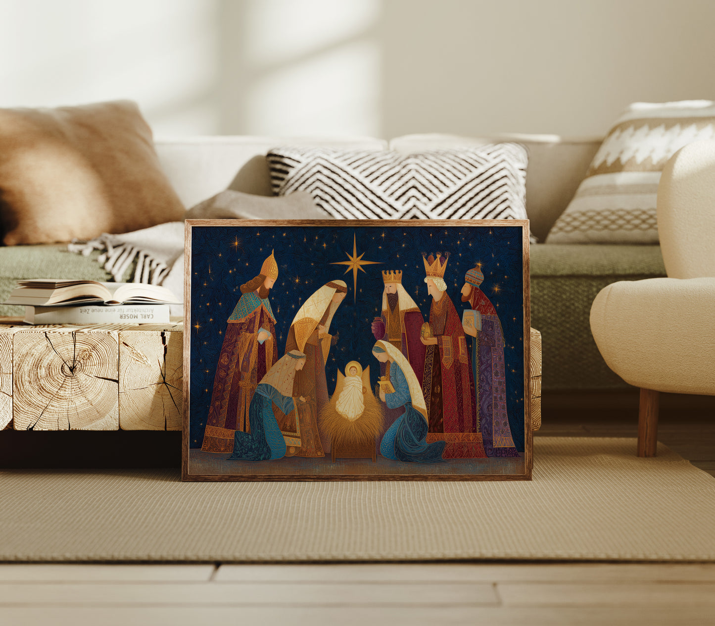 Starlit Kings Follow Golden Light