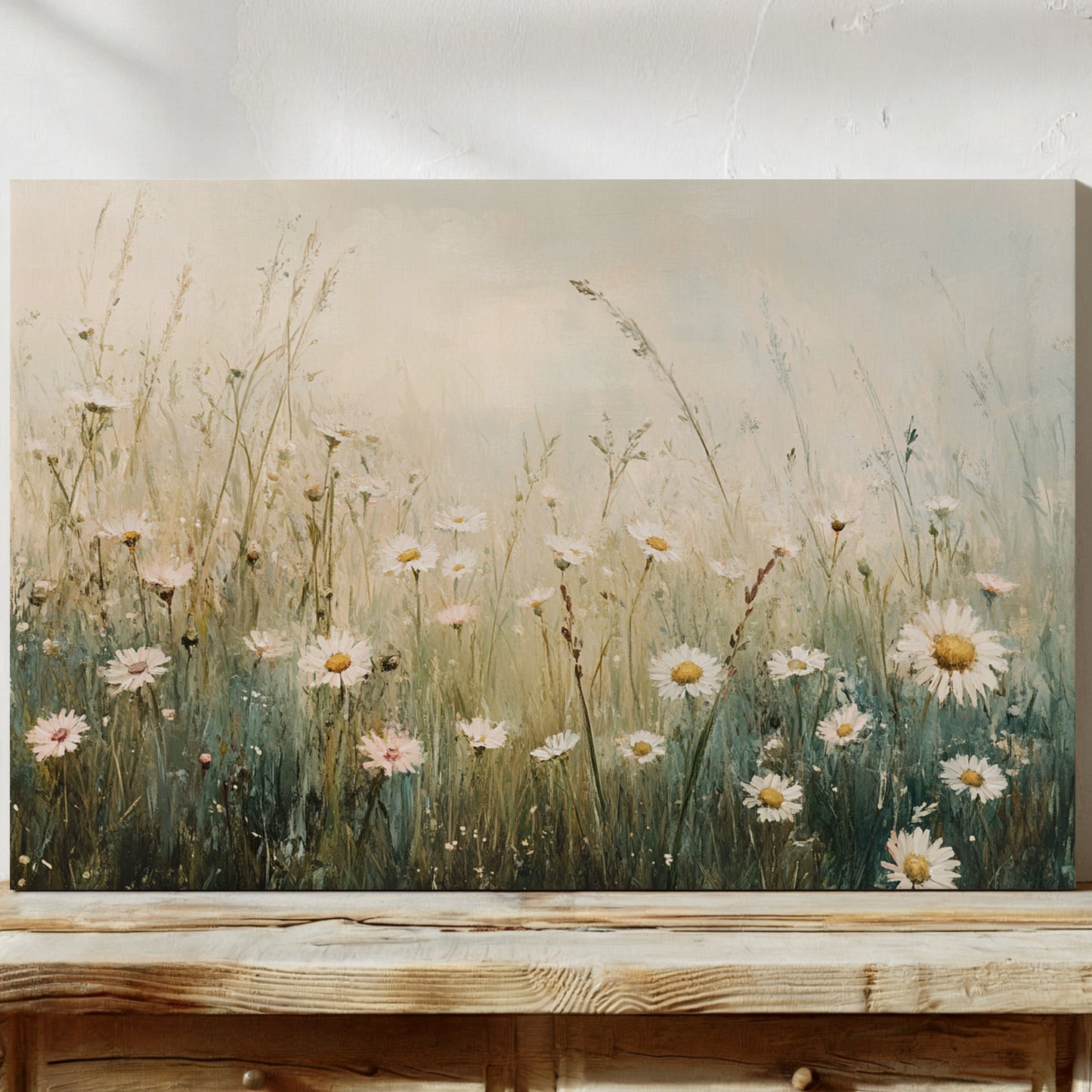 Morning Light Dances Through Daisies