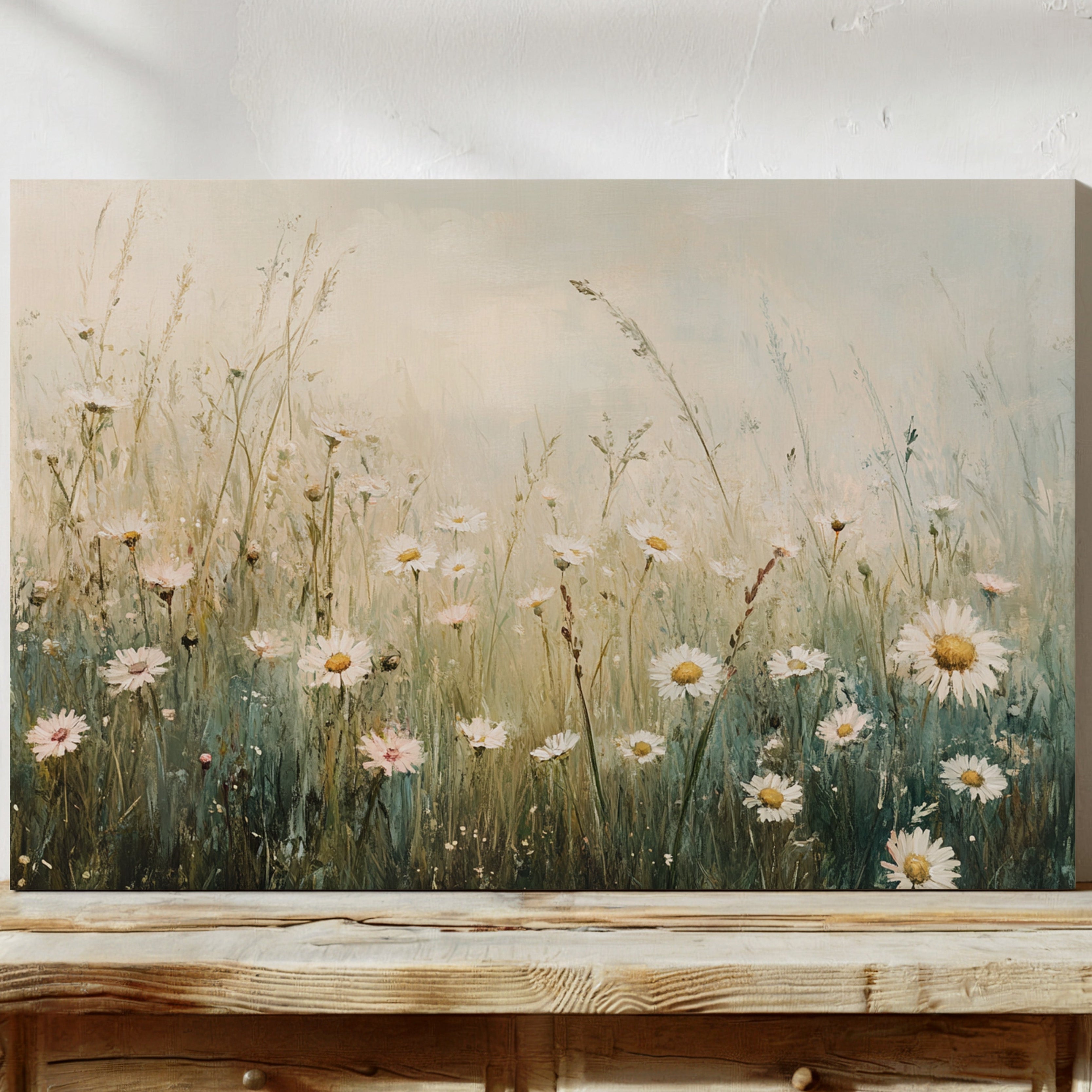 Morning Light Dances Through Daisies