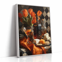 Tulips, Wine, and Cheese Board