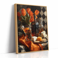 Tulips, Wine, and Cheese Board