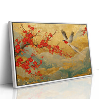 Red Blossoms Chase Morning Light
