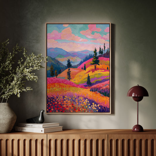 Fields Ablaze With Color