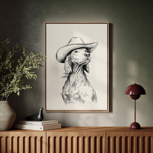 The Canine Cowboy Stands Tall