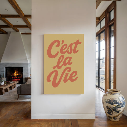 C’est La Vie Retro Wall Art