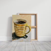 Striped Mug, Strong Coffee