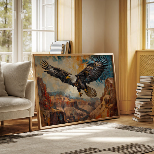 Majestic Eagle Over Painted Canyons