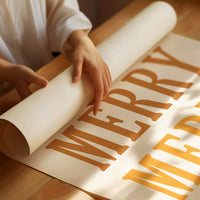 Holiday Words In Warm Cascade