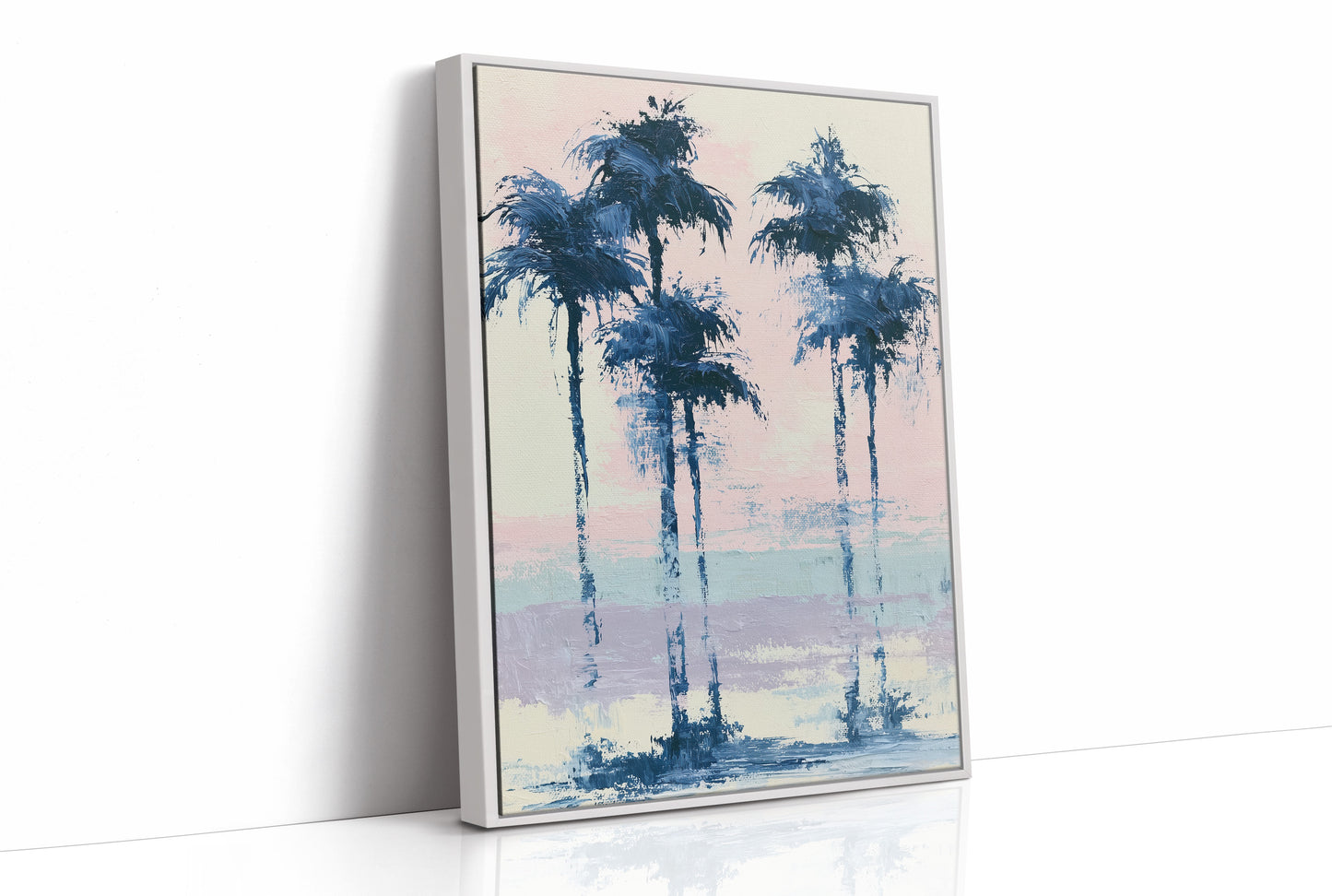 Navy Palms, Cotton Candy Sky