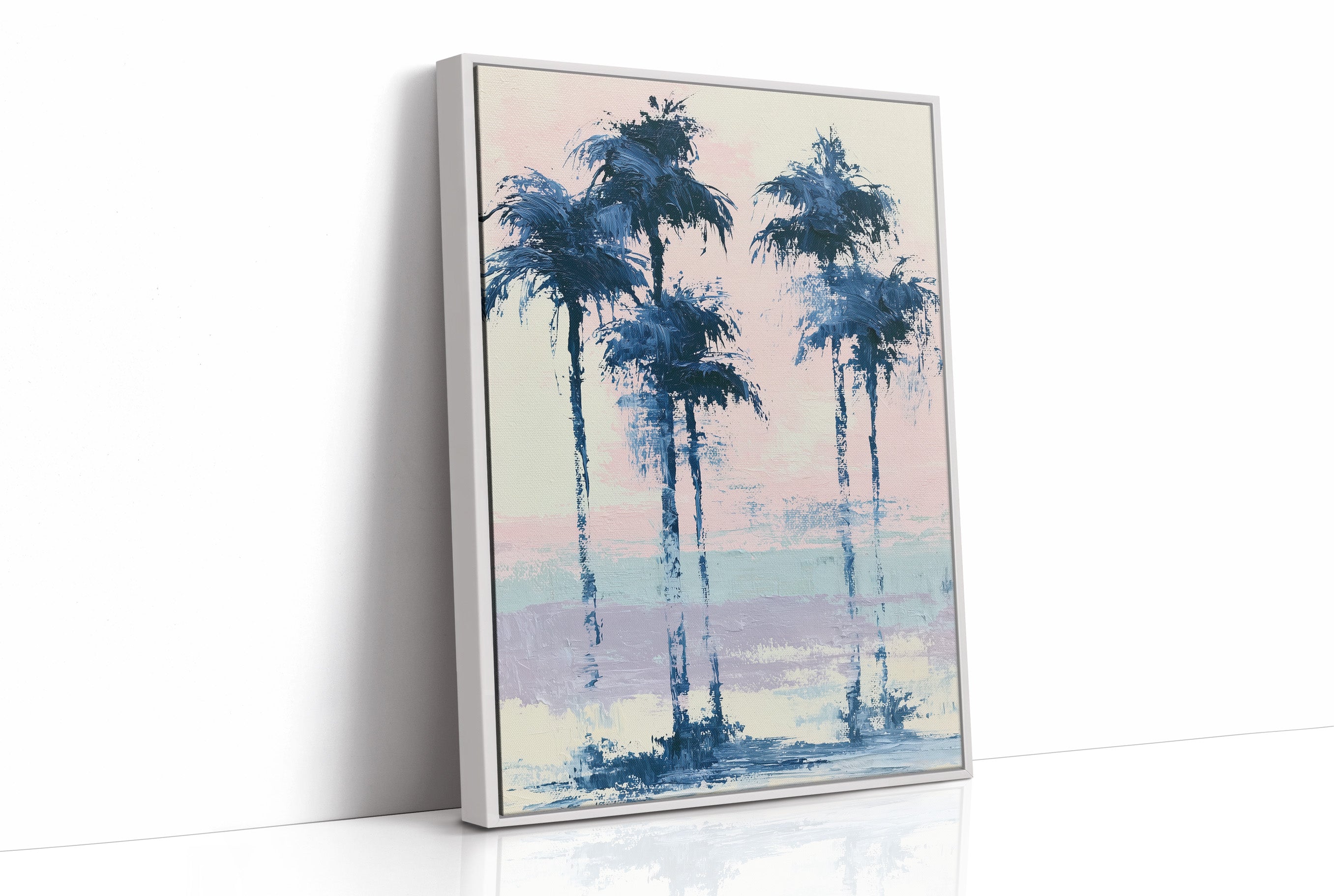 Navy Palms, Cotton Candy Sky