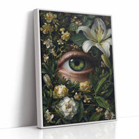 Gaze Beneath the Floral Veil