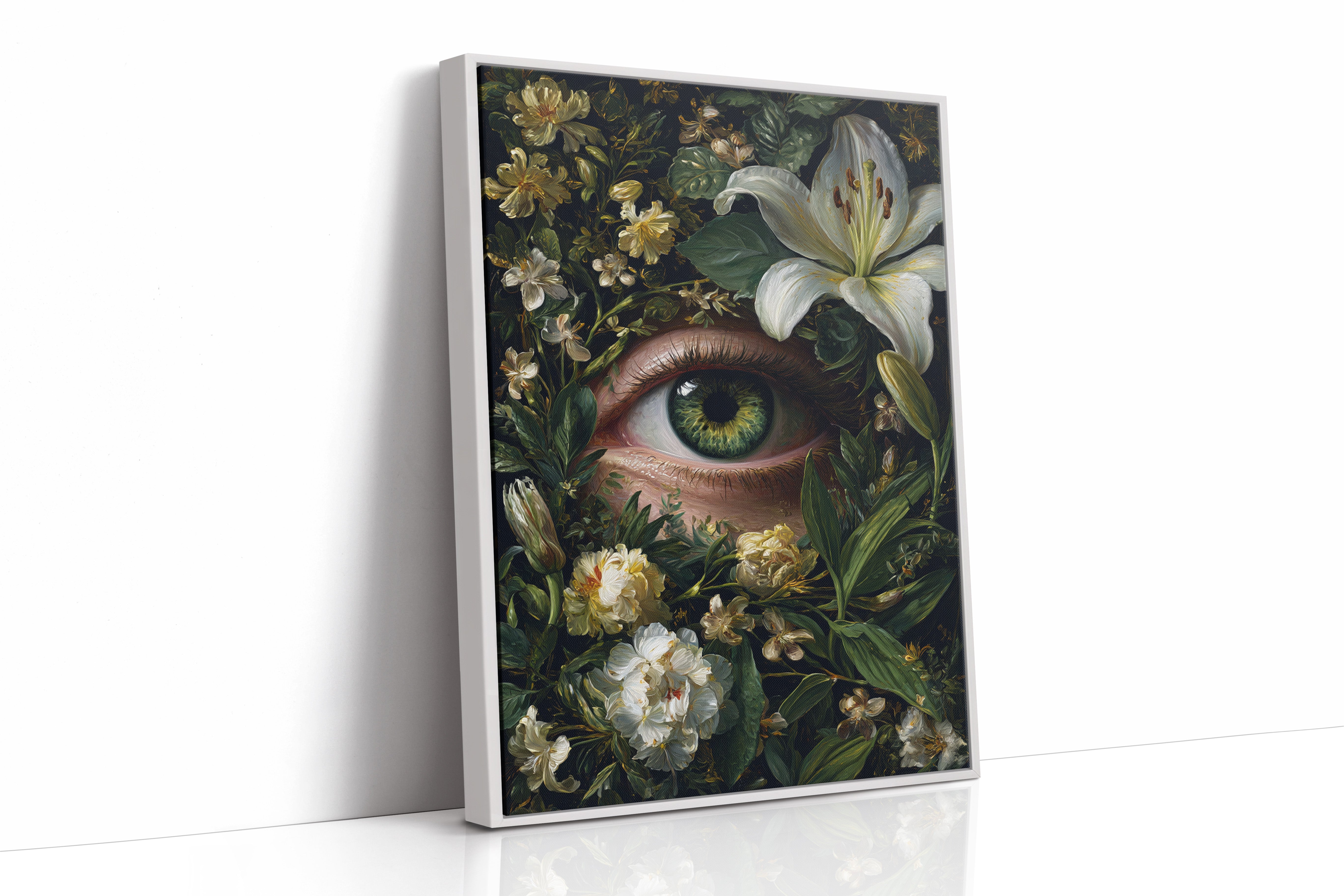 Gaze Beneath the Floral Veil