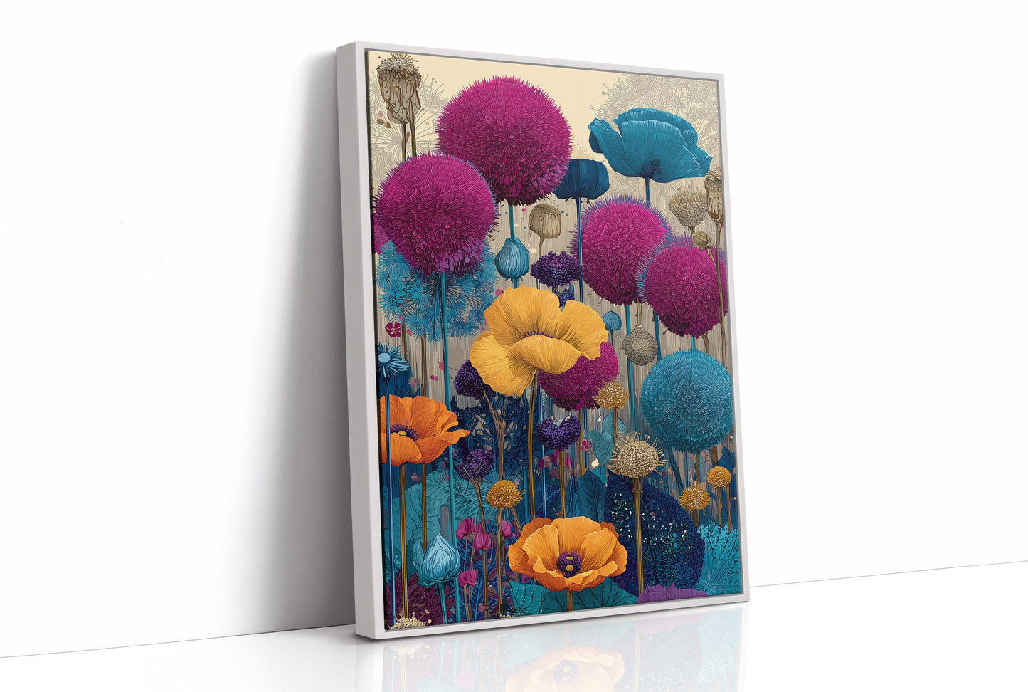 Allium and Poppy Field