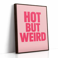 Hot But Weird Bold Pink Wall Art