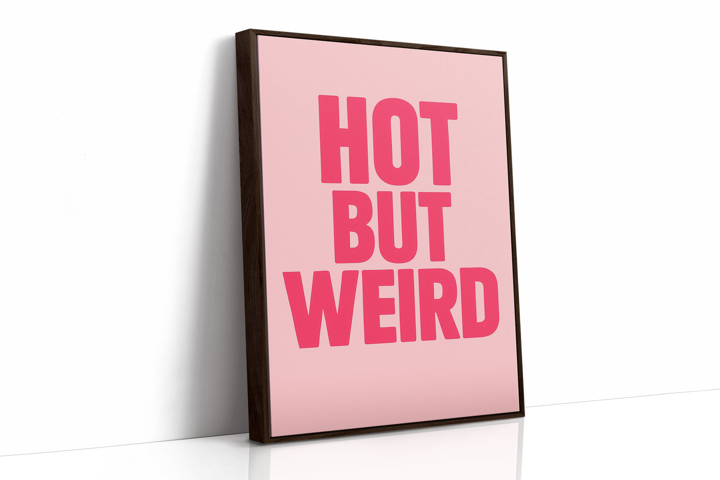 Hot But Weird Bold Pink Wall Art