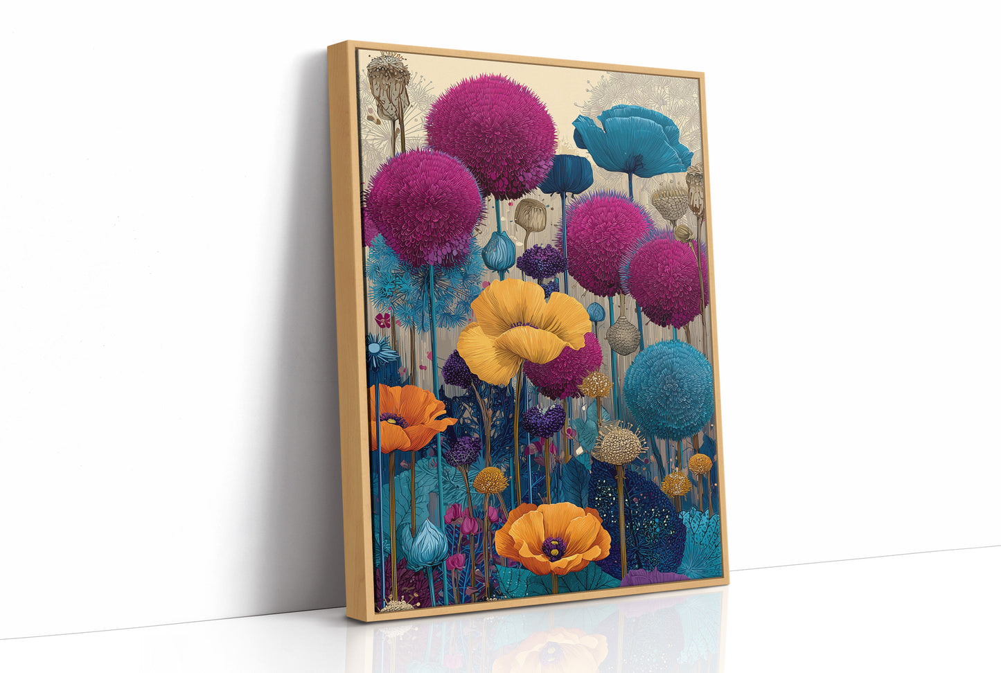 Allium and Poppy Field
