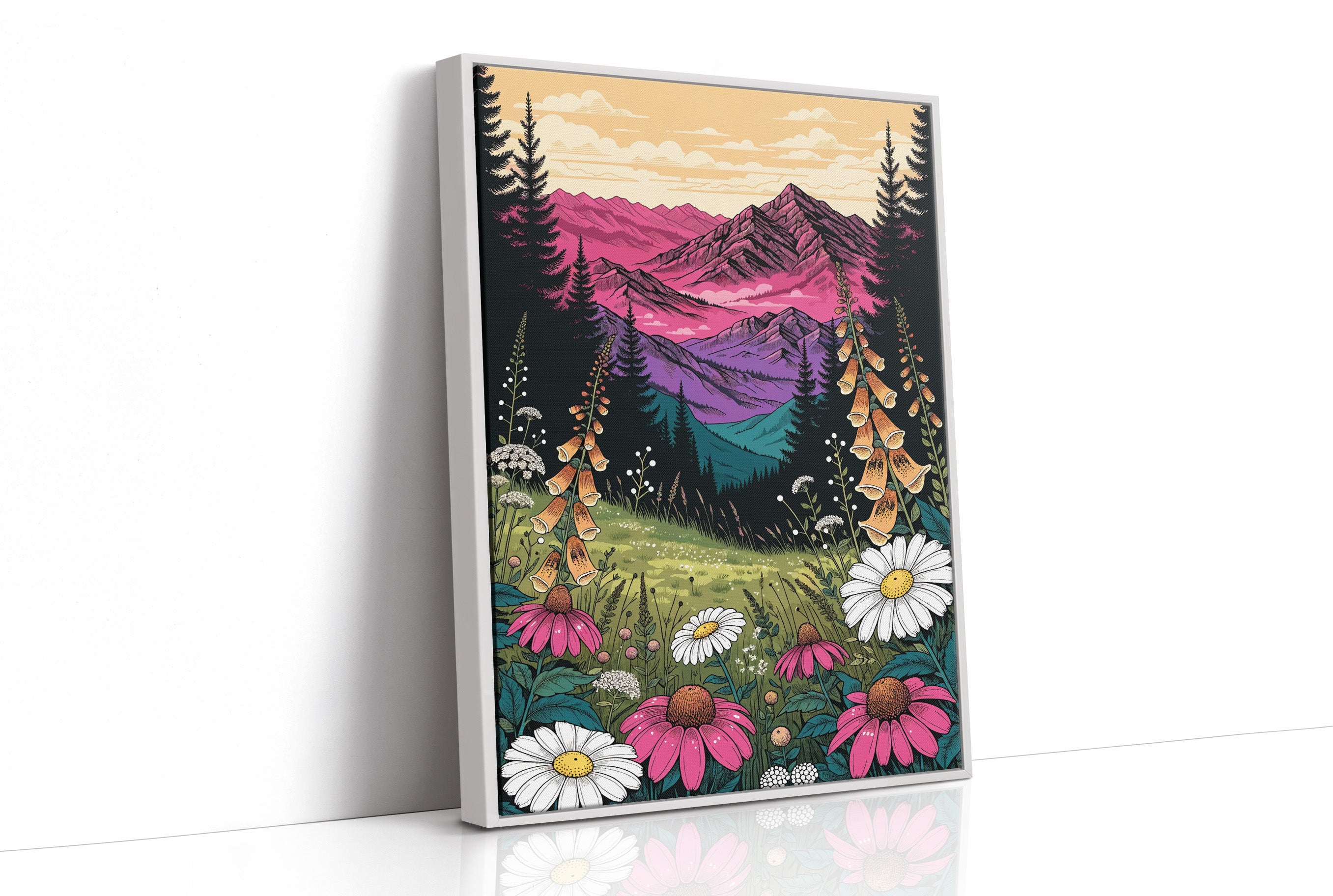 Wildflowers Below Rose Peaks