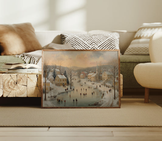 Winter Skaters Paint Their Village Story