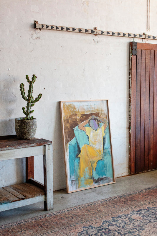 Sunlit Moments In Turquoise Room