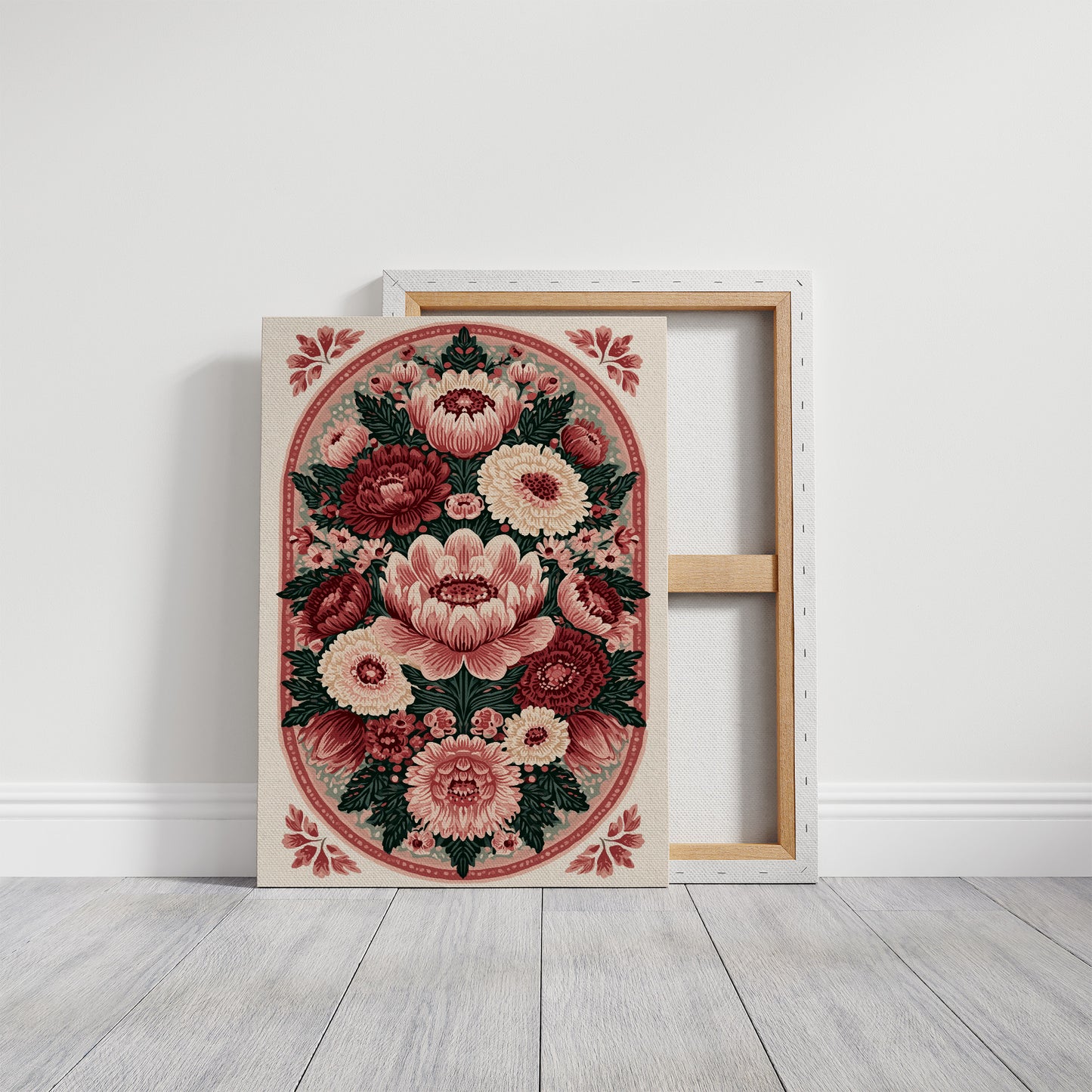 Rosette Medallion: An Ornamental Floral Tapestry
