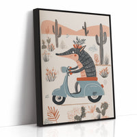 Desert Wolf Rides Vintage Dreams