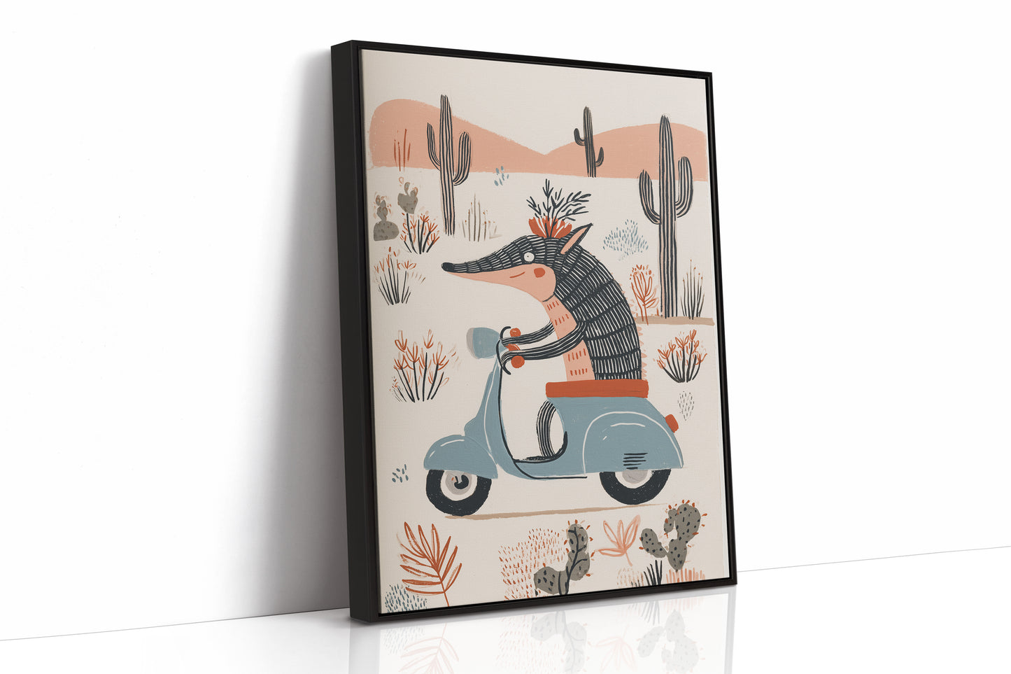 Desert Wolf Rides Vintage Dreams