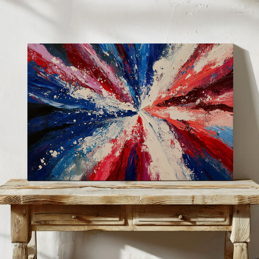 Freedom's Colors Dance At Dawn
