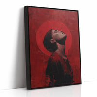 Crimson Halo Against Midnight Walls