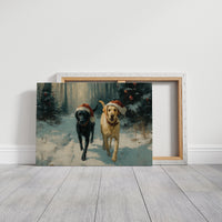 Winter Companions Share Forest Adventures