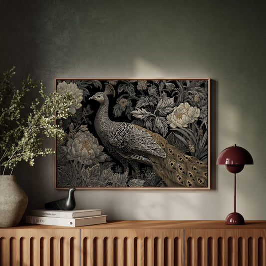 Moonlit Peonies Crown Royal Feathers