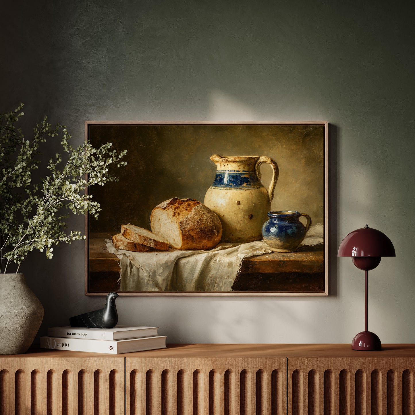 Harvest's Bounty on Rustic Table