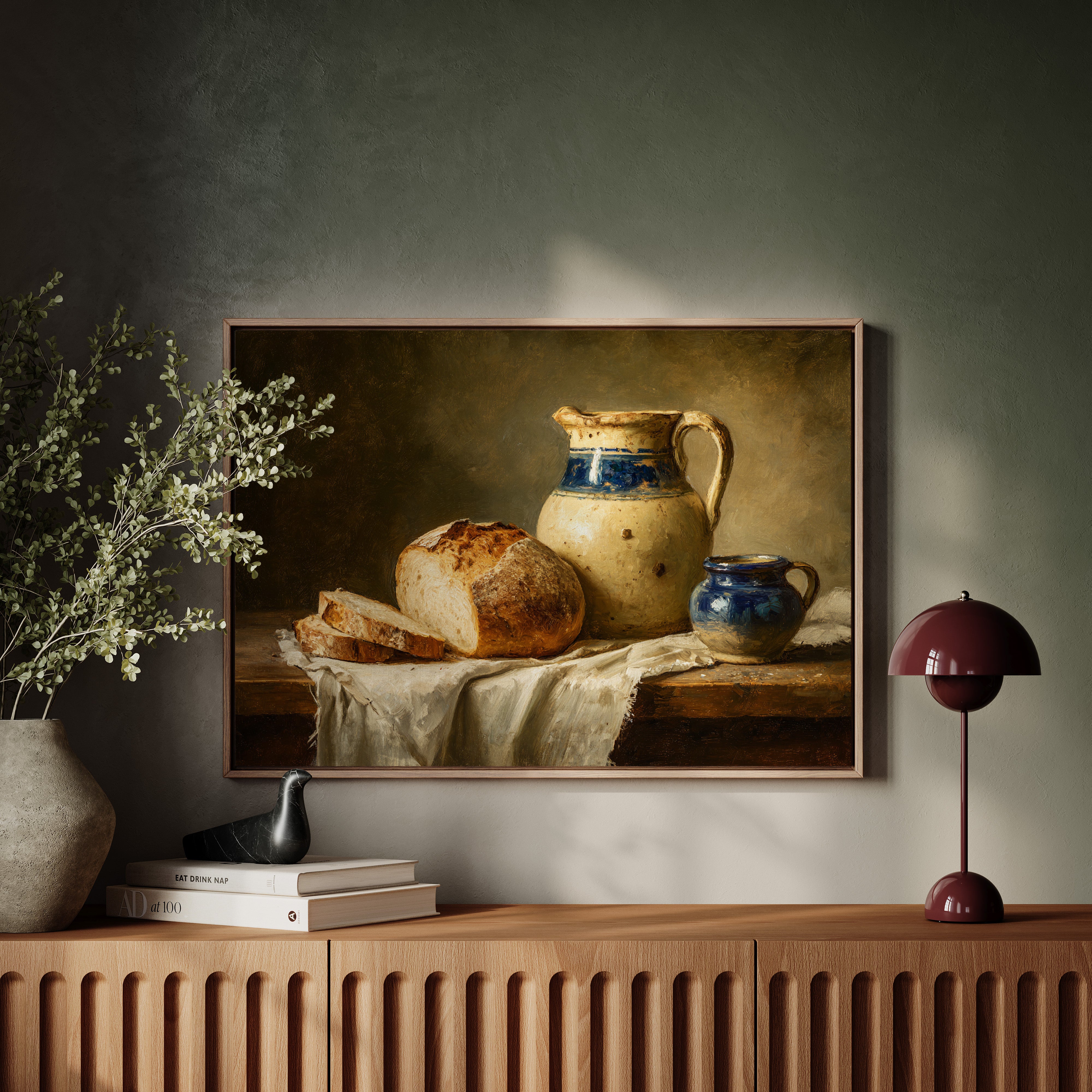 Harvest's Bounty on Rustic Table