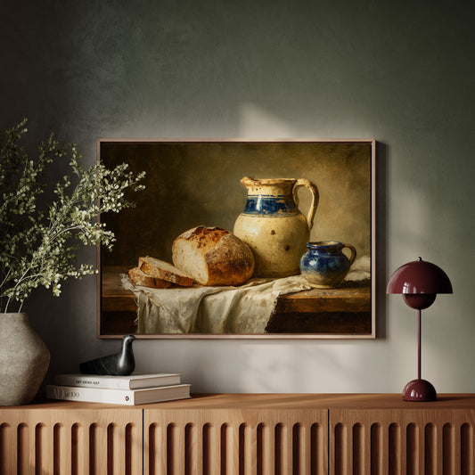 Harvest's Bounty on Rustic Table