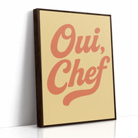 Oui Chef Kitchen Wall Art