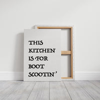 This Kitchen Is for Boot Scootin