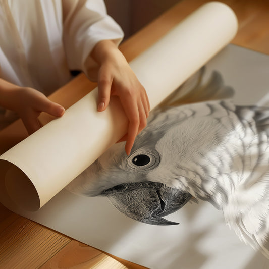 Alabaster Majesty: Portrait of a Cockatoo